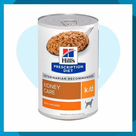 Alimento Hill's Prescription Diet k/d Cuidado del Riñón Pollo Para Perro Lata 370g