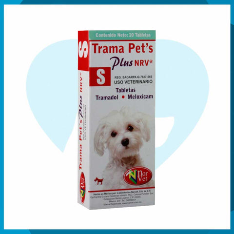 Trama Pets Plus S Caja 10 Tabletas (requiere receta medica veterinaria vigente)