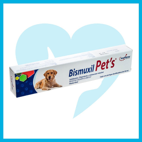 BISMUXIL PET'S® ANTIDIARREICO, CITOPROTECTOR Y ANTISECRETOR INTESTINAL | PASTA ORAL 30 ML