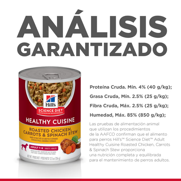 HILL'S PERRO HEALTHY ESTOFADO LATA 350 G