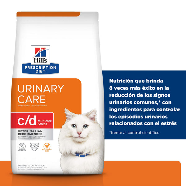 HILL'S GATO PROBLEMAS URINARIOS C/D MULTICARE STRESS 1.8 KG