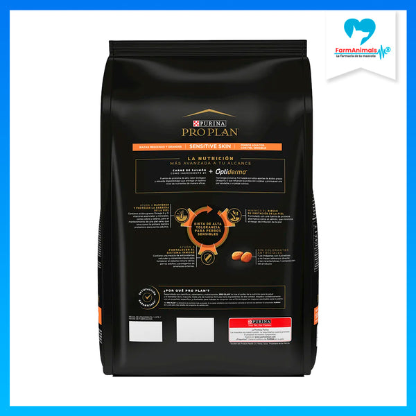Alimento Pro Plan Adulto Sensitive Skin Razas Medianas y Grandes 13kg