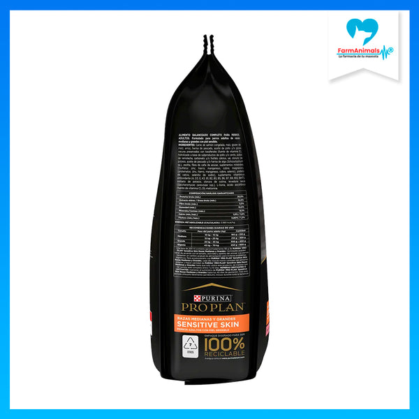 Alimento Pro Plan Adulto Sensitive Skin Razas Medianas y Grandes 13kg