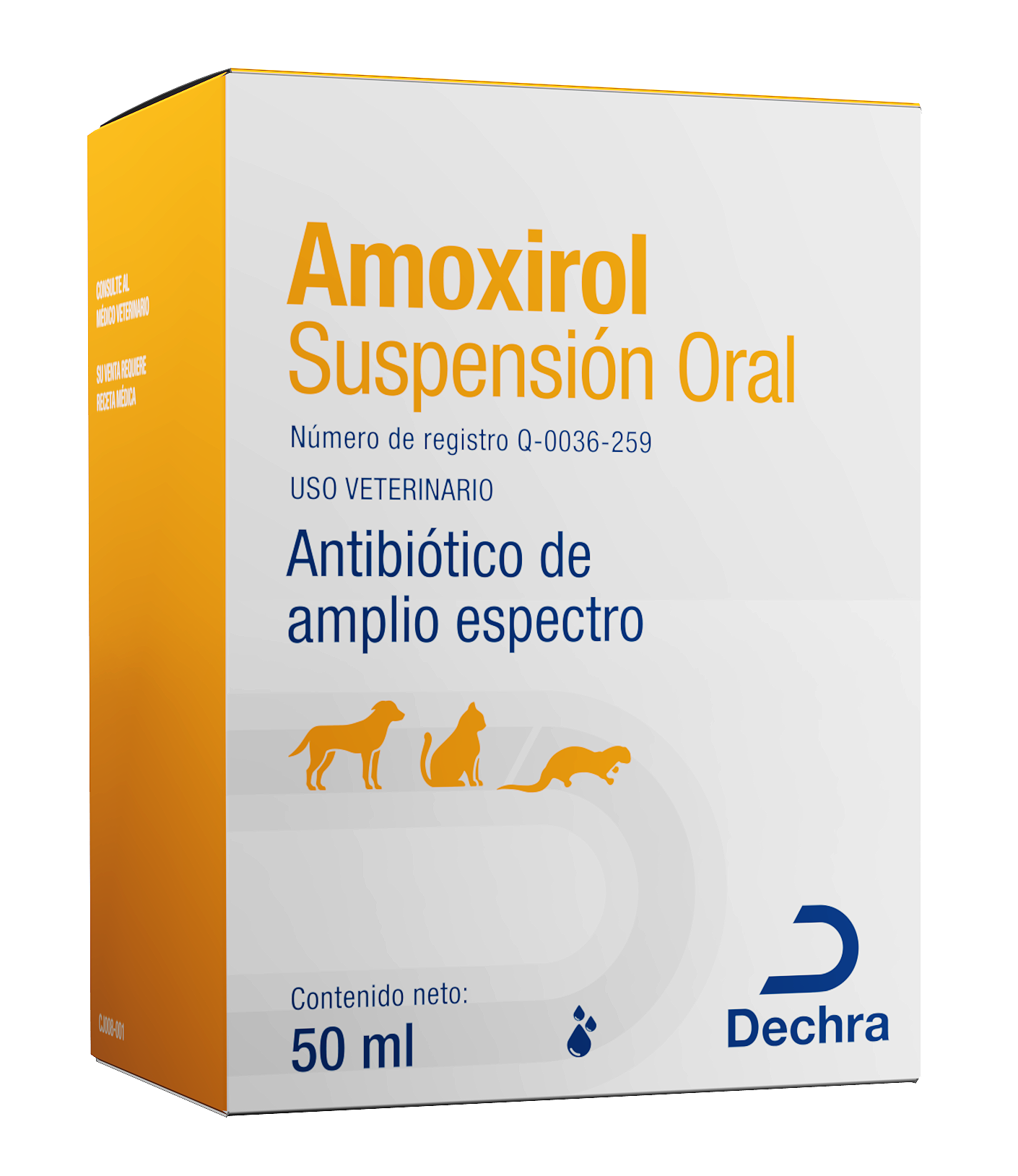 Amoxirol Suspensión Oral 50ml (requiere receta medica veterinaria vigente)