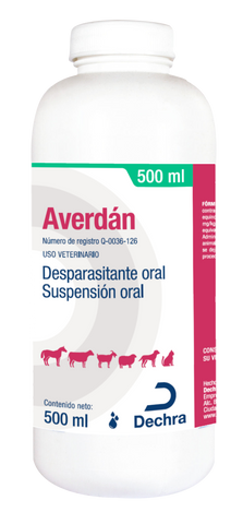 Averdan Desparasitante Oral 500ml (requiere receta medica veterinaria vigente)