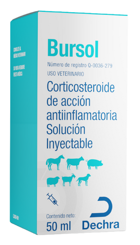 Bursol Solución Inyectable 50ml (requiere receta medica veterinaria vigente)