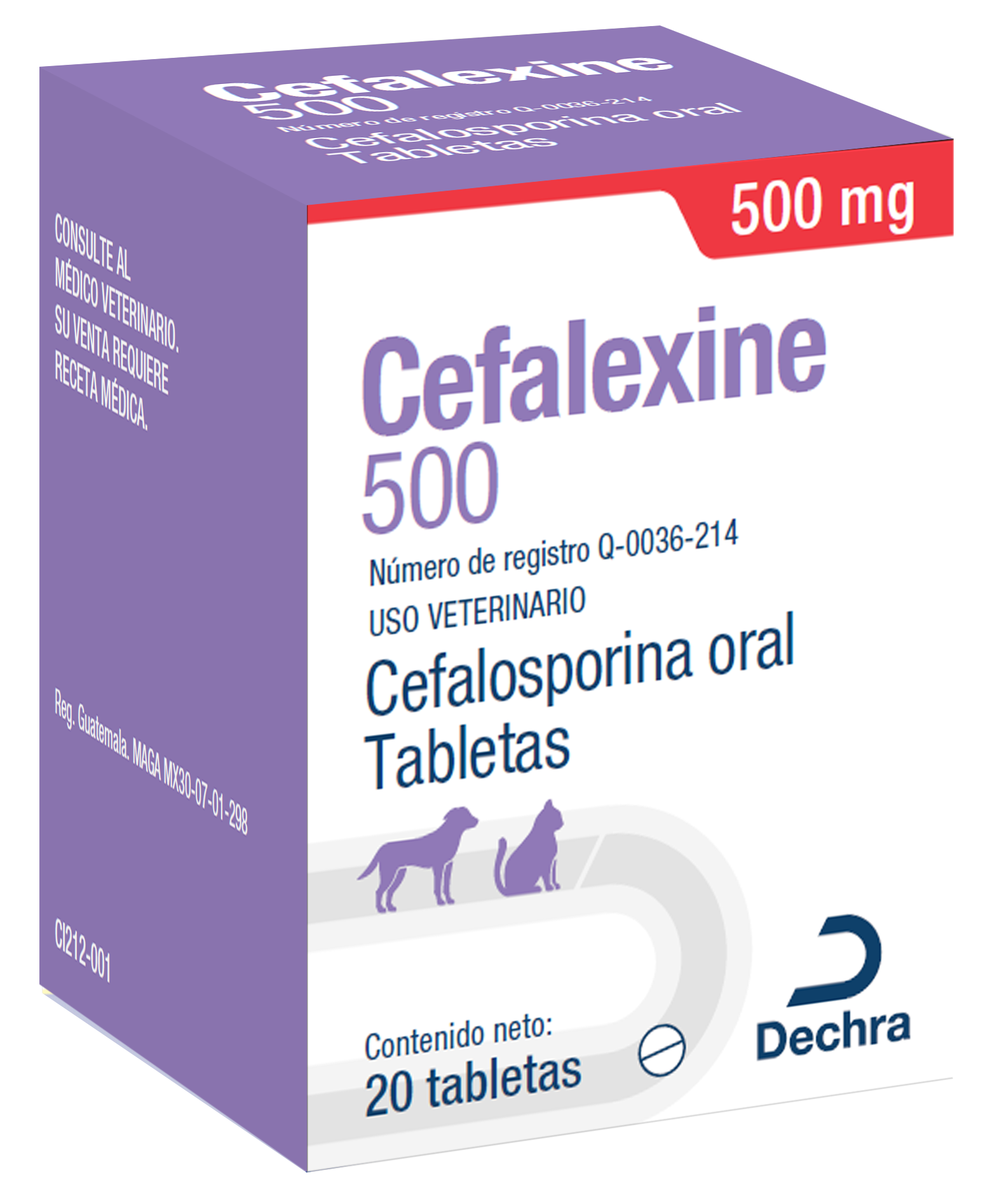 Cefalexine 500mg Caja 20 Tabletas (producto bajo pedido)