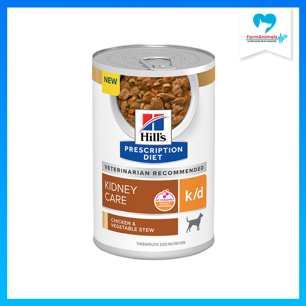 HILL'S PERRO K/D PROBLEMAS RENALES ESTOFADO LATA 350 G