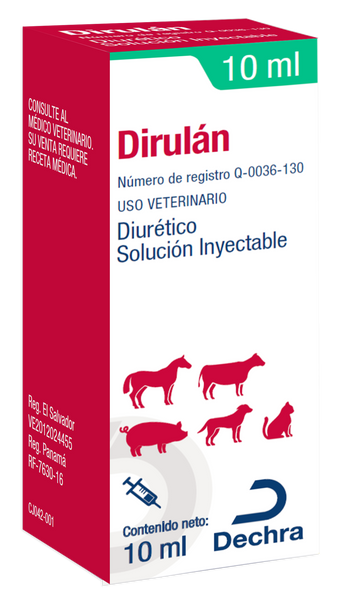 Dirulán Solución Inyectable 10ml (requiere receta medica veterinaria vigente)
