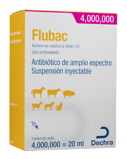 Flubac 4 millones Suspensión Inyectable 20ml (requiere receta medica veterinaria vigente)