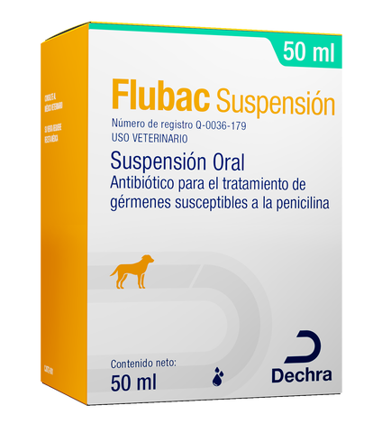 Flubac Suspensión Oral 50ml (requiere receta medica veterinaria vigente)