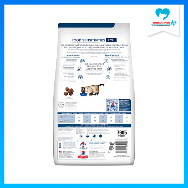 HILL'S GATO Z/D ALERGIA/INTOLERANCIA ALIMENT 1.8 KG