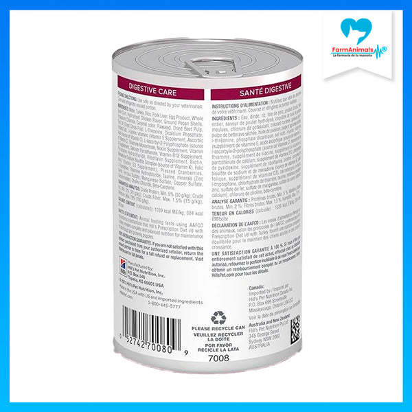 HILL'S PERRO I/D PROBLEMAS GI ESTOFADO 350 G
