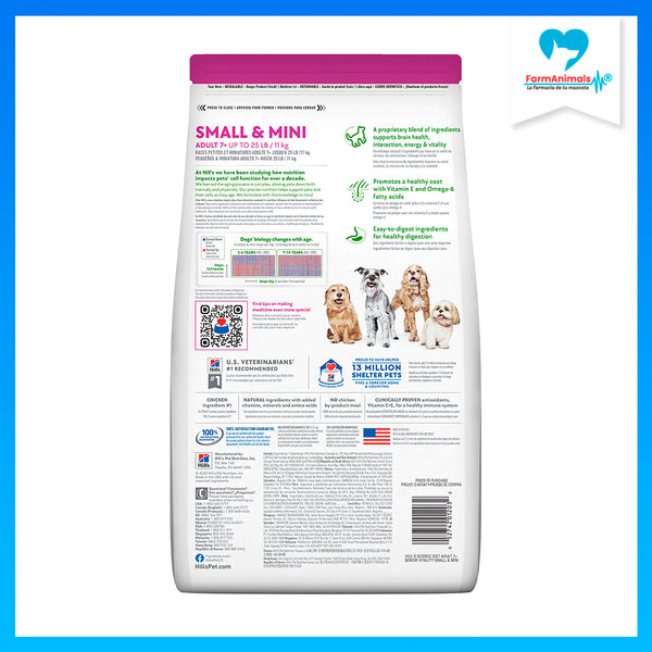HILL'S PERRO SENIOR VITALITY 7+ SMALL Y MINI