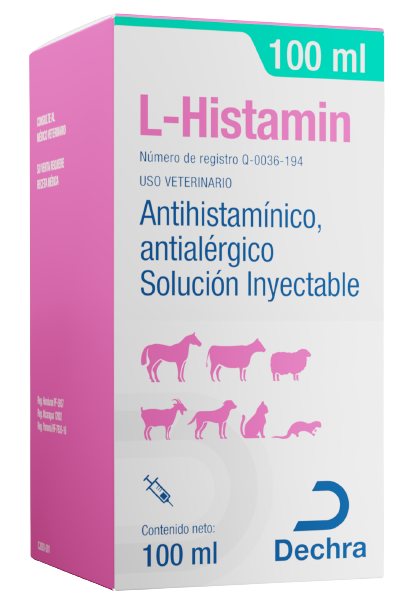 L-Histamin Solución Inyectable 100ml (requiere receta medica veterinaria vigente)