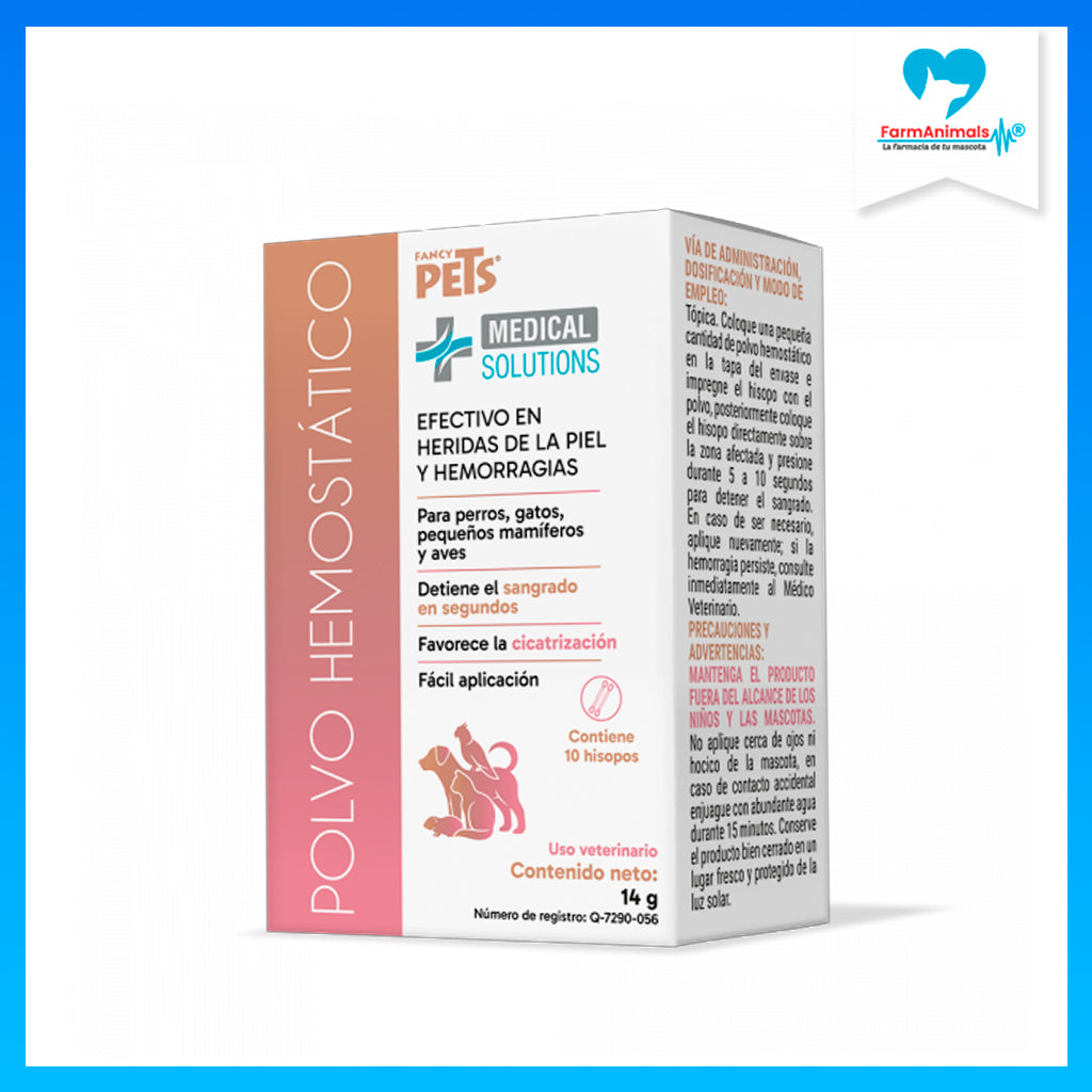 Polvo Fancy Pets Hemostático Para Heridas 14g