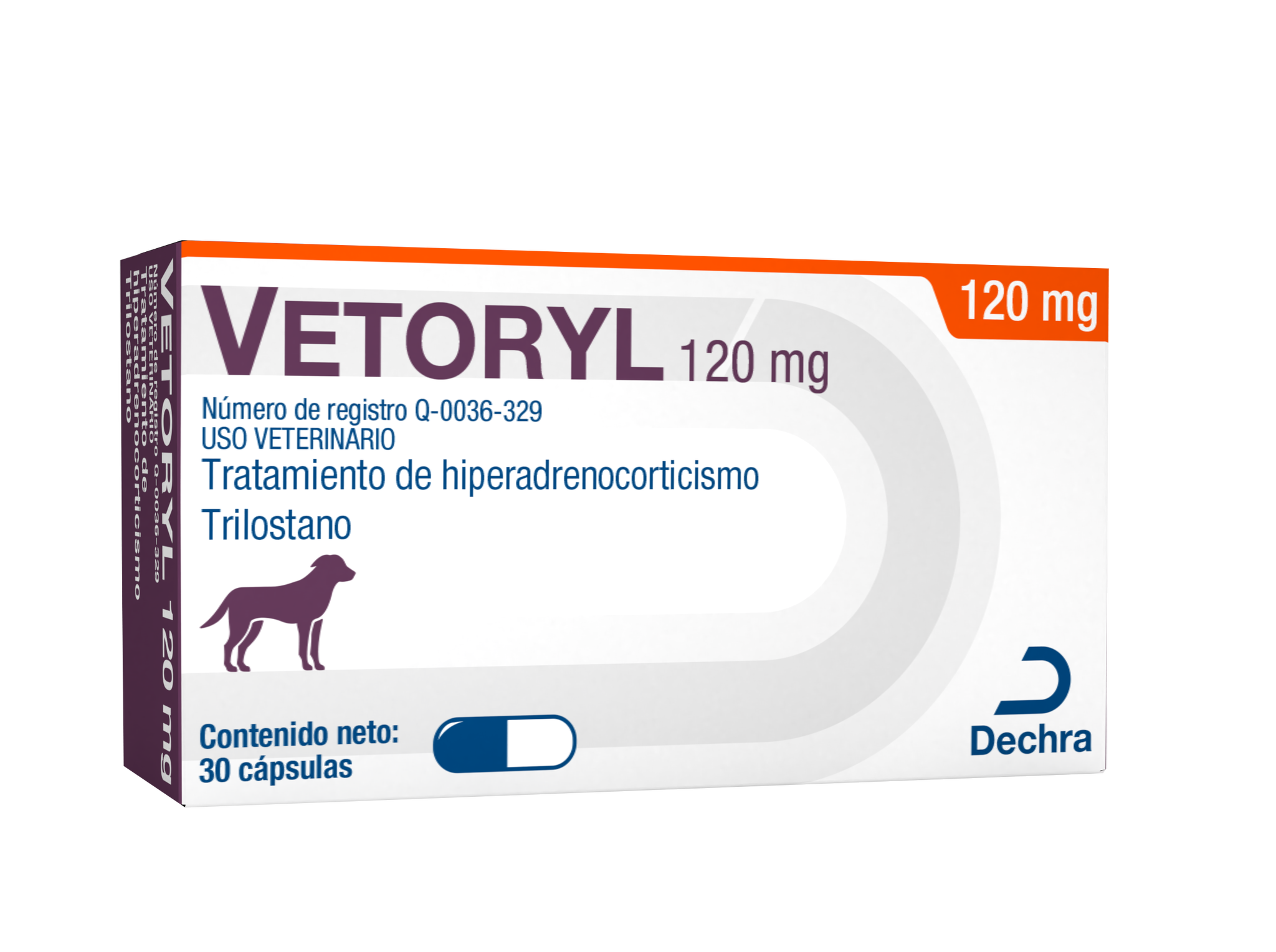 Vetoryl 120mg Caja 30 Cápsulas