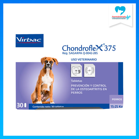 VIRBAC CHONDROFLEX 375 CAJA 30 TABS