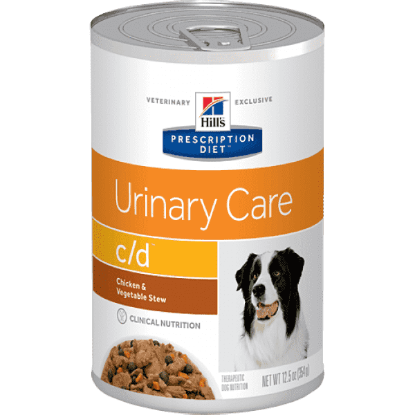 Alimento Hill's Prescription Diet c/d Cuidado Urinario Estofado Para Perro Lata 350g