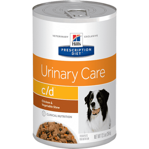Alimento Hill's Prescription Diet c/d Cuidado Urinario Estofado Para Perro Lata 350g
