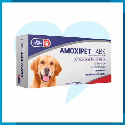 Amoxipet Tabs Caja 30 Tabletas