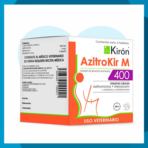 AzitroKir M 400mg Caja 6 Tabletas