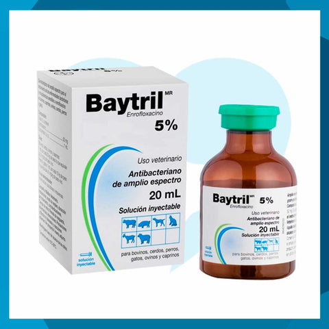 Baytril 5% Solución Inyectable 20ml