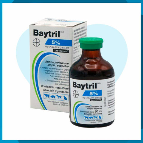 Baytril 5% Solución Inyectable 50ml
