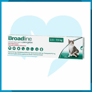 Broadline Spot-On Solución Tópica Para Gato 2.5 - 7.5kg 1pz (requiere receta medica veterinaria vigente)