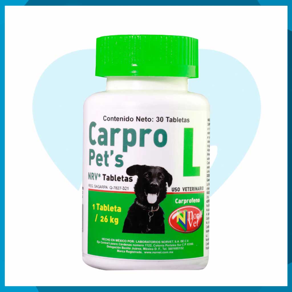 Carpro Pets L Frasco 30 Tabletas