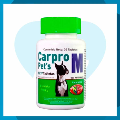 Carpro Pets M Frasco 30 Tabletas