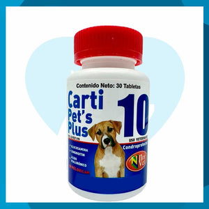 Carti Pets Plus 10 Frasco 30 Tabletas (requiere receta medica veterinaria vigente)