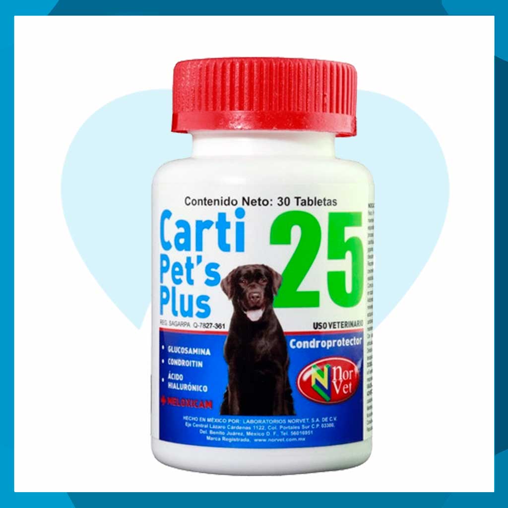 Carti Pets Plus 25 Frasco 30 Tabletas (requiere receta medica veterinaria vigente)
