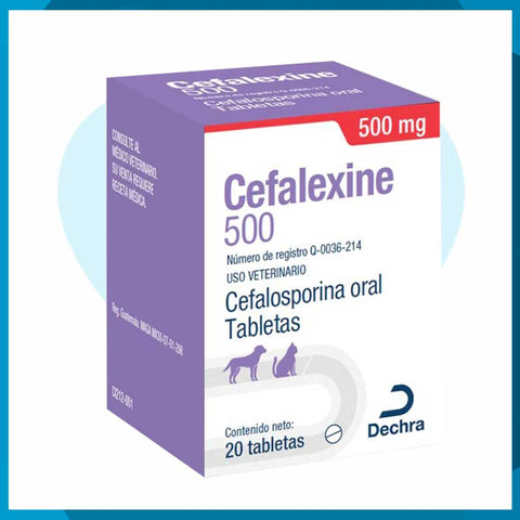 Cefalexine 500mg Caja 20 Tabletas