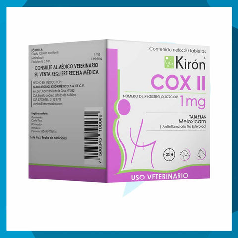 Cox-II 1mg Frasco 30 Tabletas (requiere receta medica veterinaria vigente)
