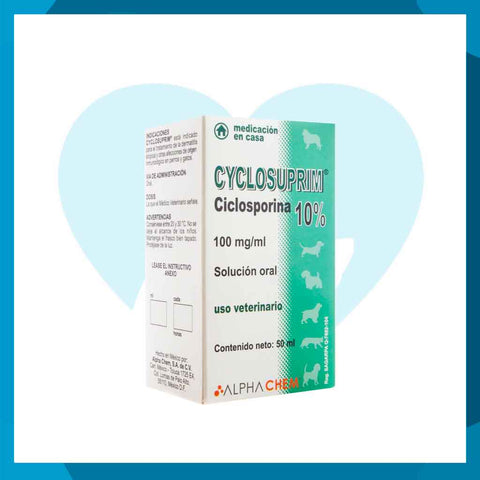 Cyclosuprim 10% Solución Oral Frasco 50ml (requiere receta medica veterinaria vigente)