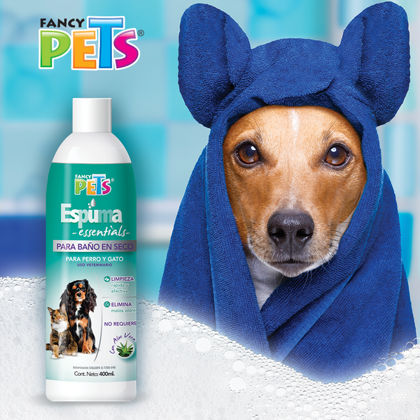 Espuma Fancy Pets Essentials Baño en Seco Para Mascota 300g
