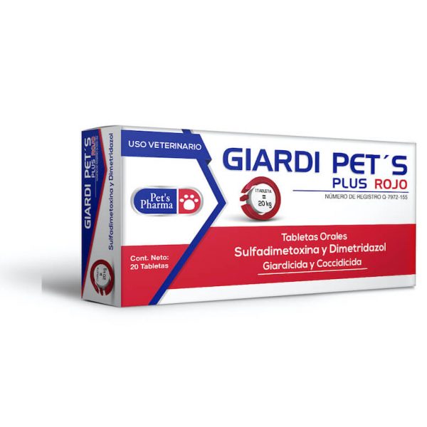 Giardi Pet's Plus Rojo Caja 20 Tabletas
