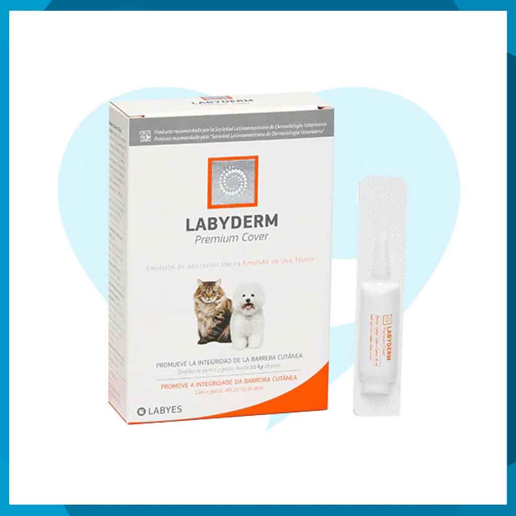 Labyderm Premium Cover Ampolleta 2 ml Para Perros Y Gatos Hasta 20 kg