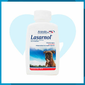 Lasarnol Solución Tópica 120ml (requiere receta medica veterinaria vigente)