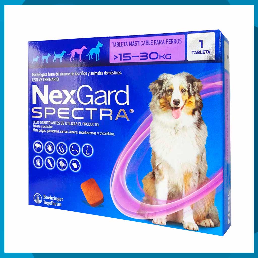 NexGard Spectra 15.1 a 30kg 1 Tableta Masticable