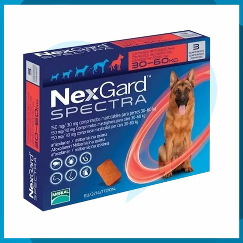 NexGard Spectra 30.1 - 60kg 3 Tabletas Masticables