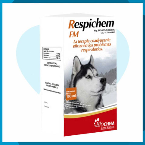 Respichem FM Suspensión Oral 100ml (requiere receta medica veterinaria vigente)