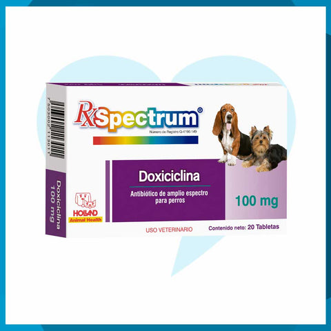 Rx Spectrum Doxiciclina 100mg Caja 20 Tabletas