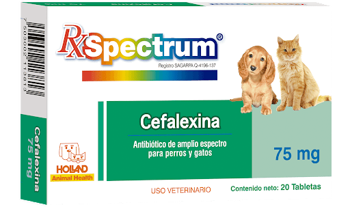 Rx Spectrum Cefalexina 75mg Caja 20 Tabletas