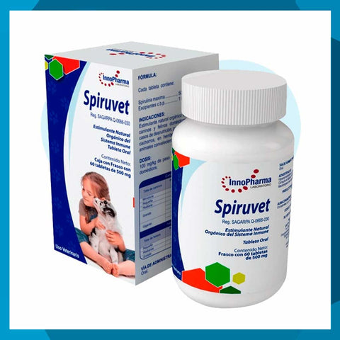 Spiruvet 500mg Frasco 60 Tabletas