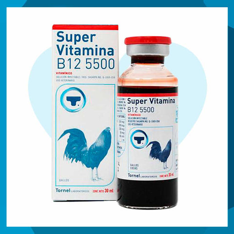 Super Vitamina B12 5500 Solución Inyectable 30ml