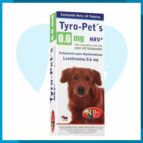 Tyro Pets L 0.6mg Caja 30 Tabletas