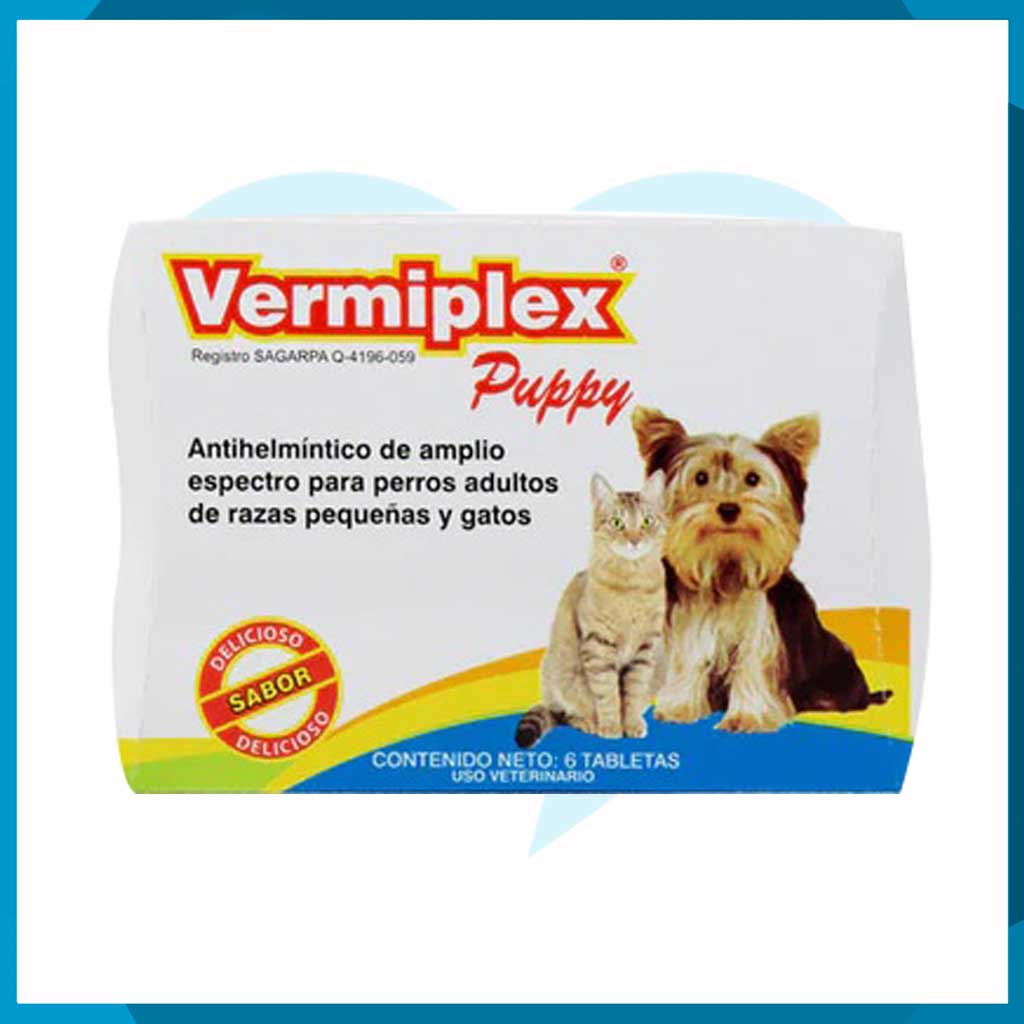 Vermiplex Puppy Tabletas 6 tabletas