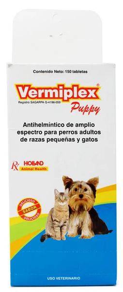 Vermiplex Puppy Tabletas 150 tabletas